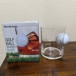 Brookstone Golf Ball Whiskey Glass